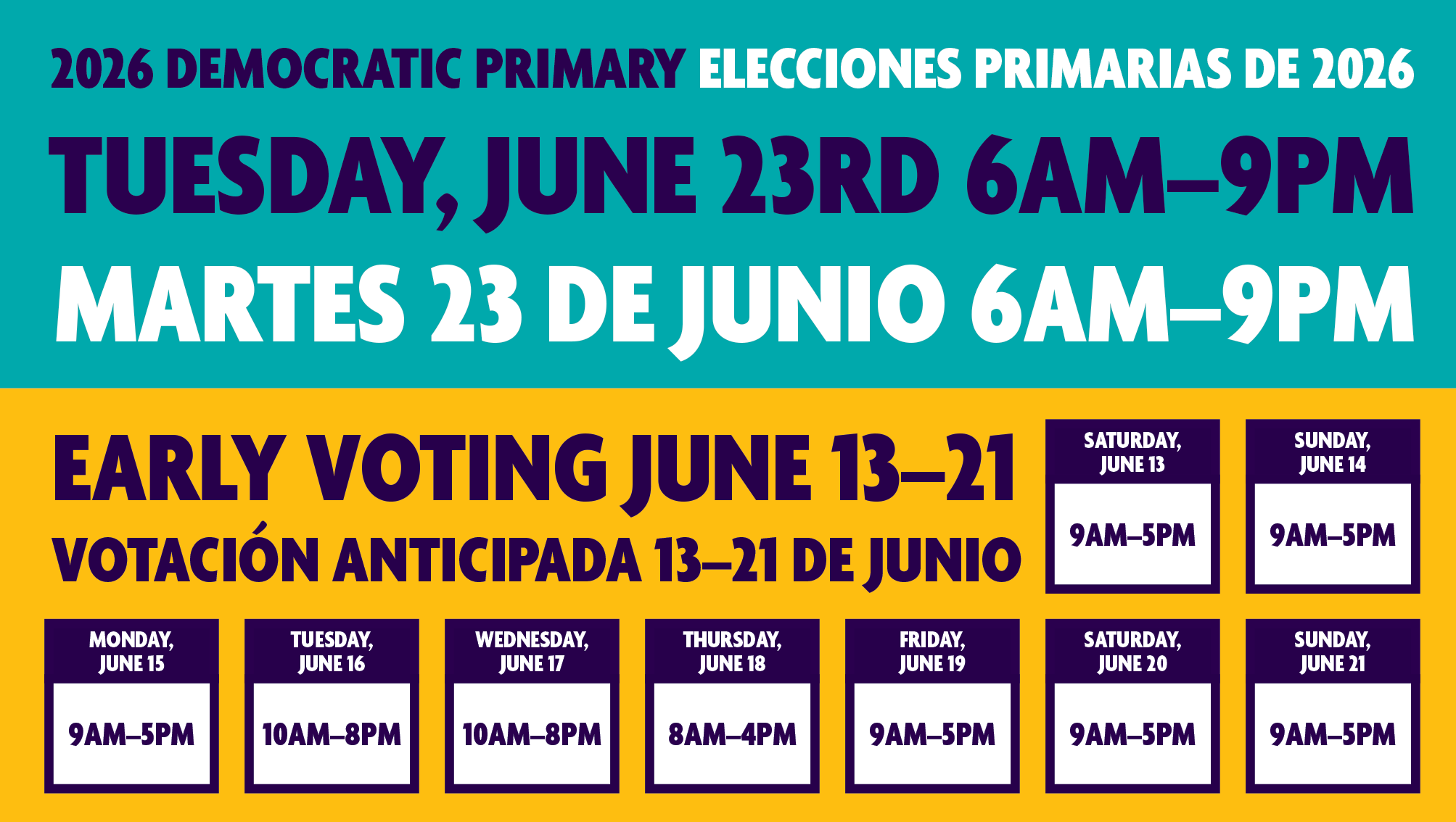 2026 Democratic Primary - Unity Democratic Club